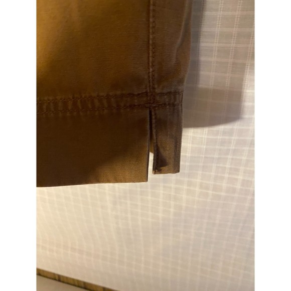 Liz Claiborne (Liz Wear Jeans) Brown Cropped Pants  Flat Front Size 14 - Picture 3 of 6